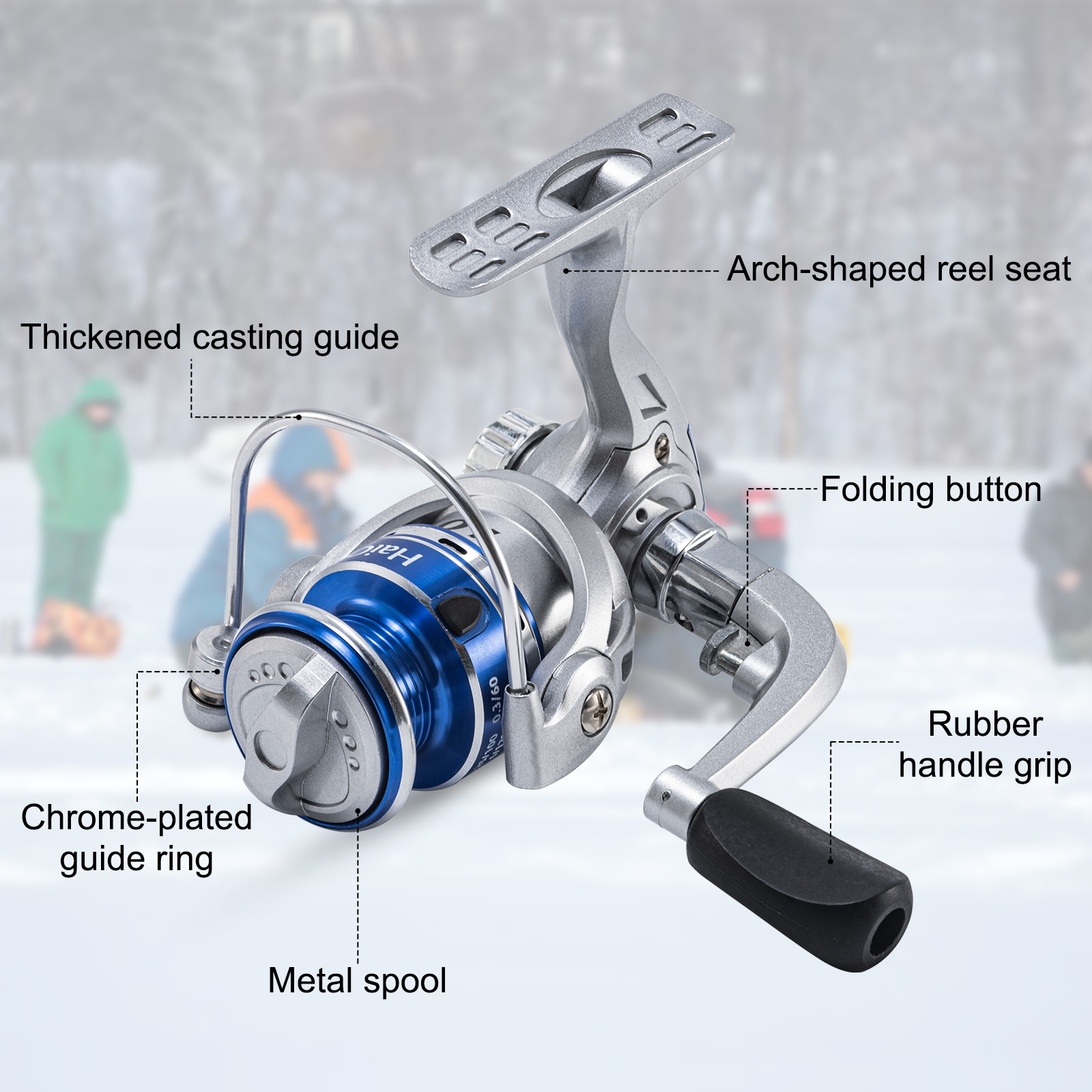 Goture 새로운 얼음 낚시 릴 겨울 기어비 5.2: - Ice Fishing Reel 리뷰 및 가격