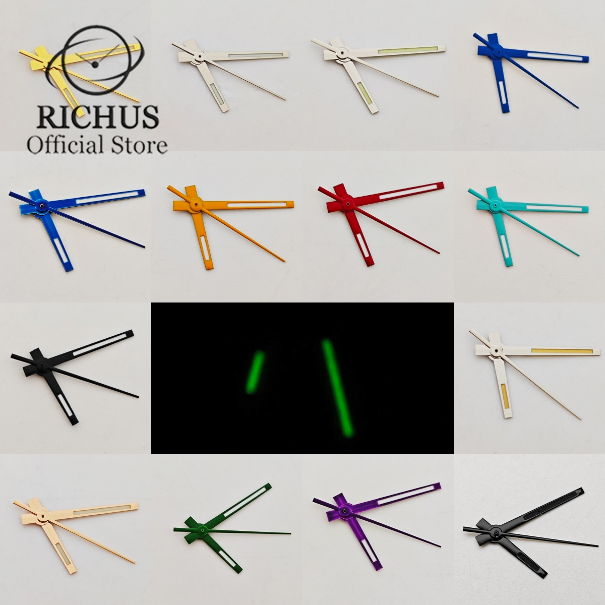 RICHUS 스카이 블루 오렌지 퍼플 실버 핸드 그린  - Reel Case 리뷰 및 가격