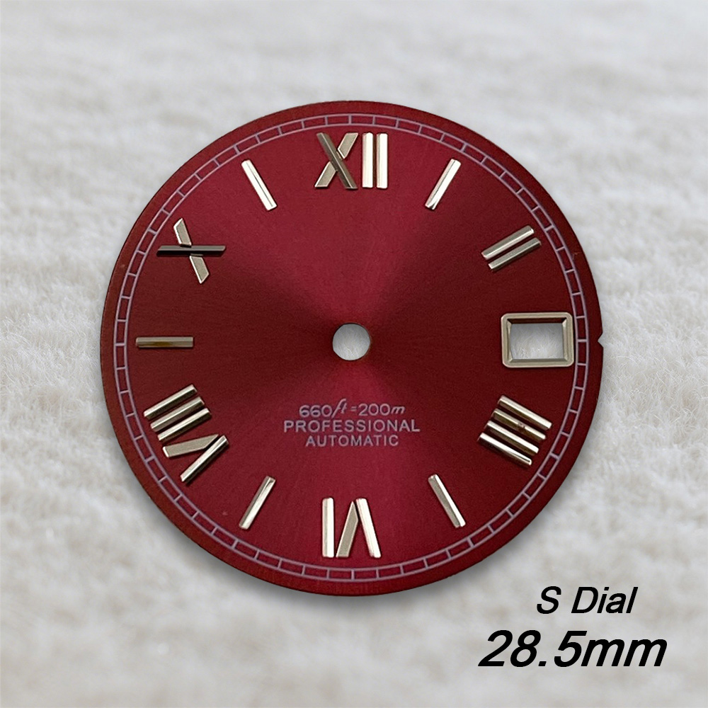 새로운 28.5mm S 로고 로마 선버스트 다이얼 NH - Reel Case 리뷰 및 가격