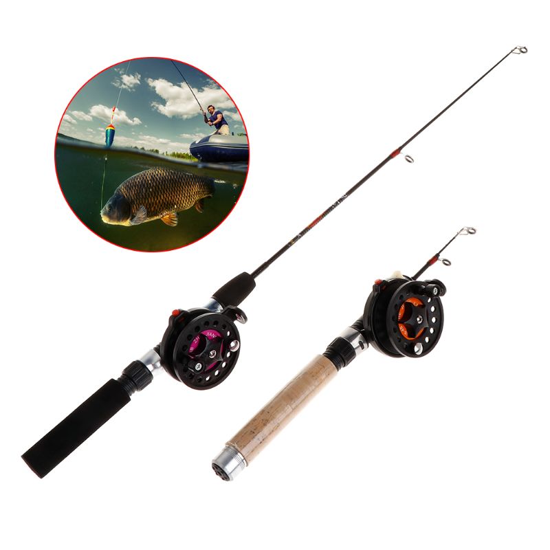 YD61 낚시 릴이 있는 1 세트 낚싯대 매우 짧은 휴 - Ice Fishing Reel 리뷰 및 가격